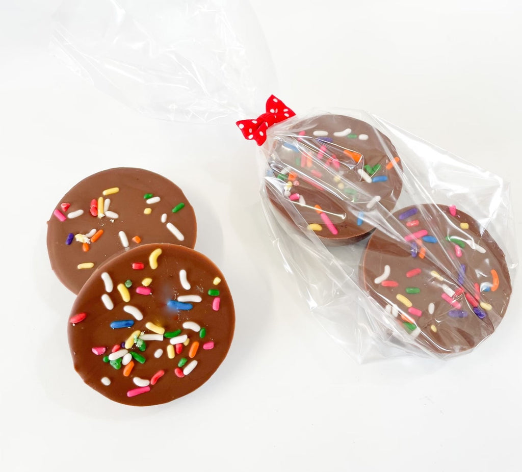 2 Chocolate Covered Oreos in Bag with Little Bow