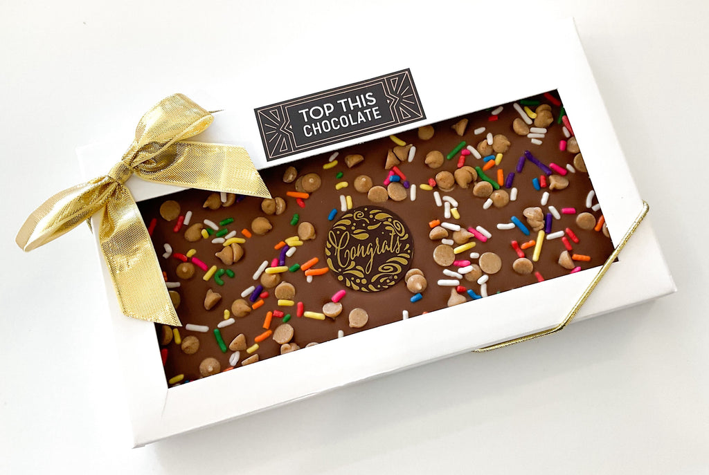 Congrats Milk Chocolate Bar with Bow