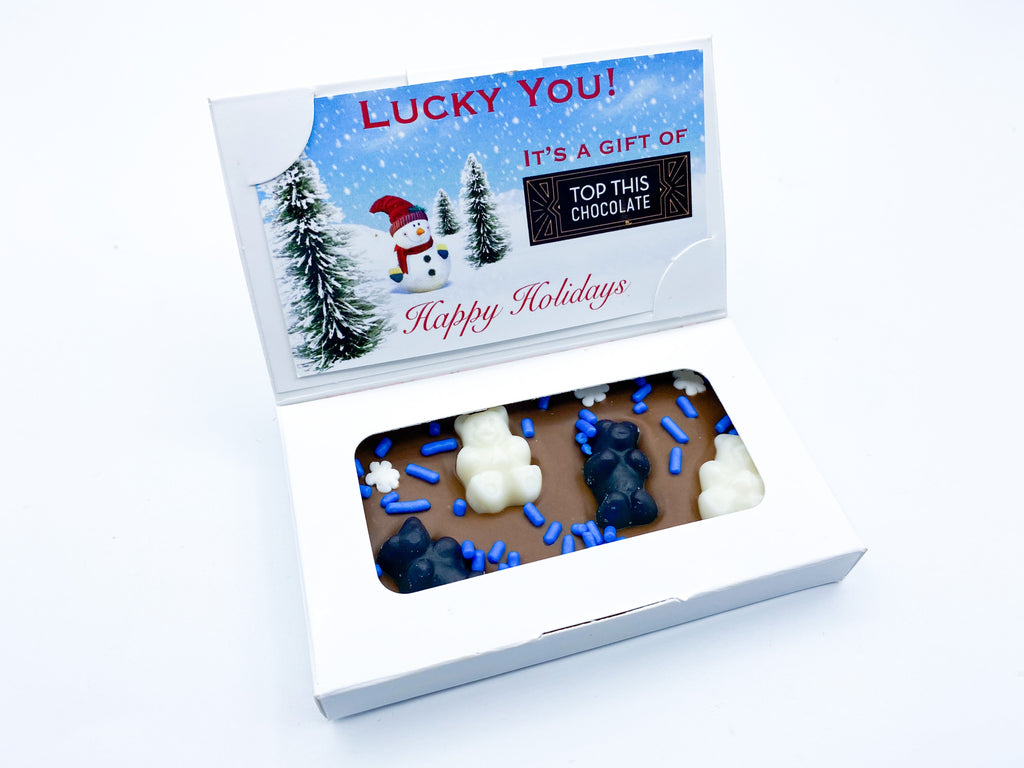 Hanukkah Gummy Bear Mini Chocolate Bar