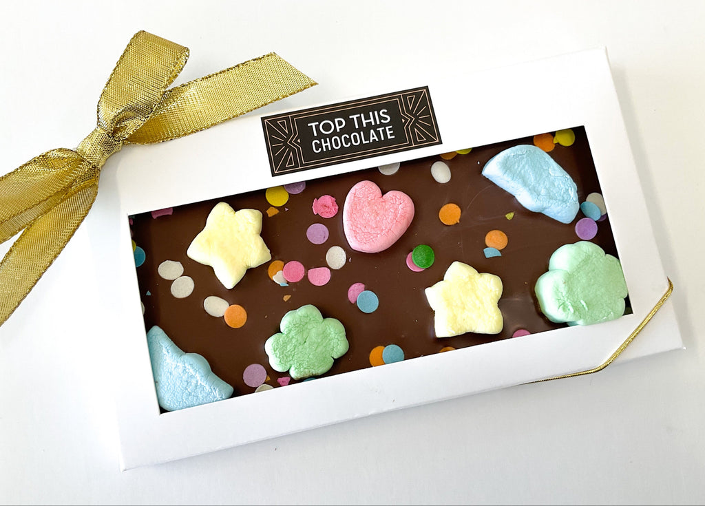 Lucky Charms Marshmallows Chocolate Bar with Bow
