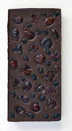 Blueberry Cranberry Cherry Dark Chocolate Bar