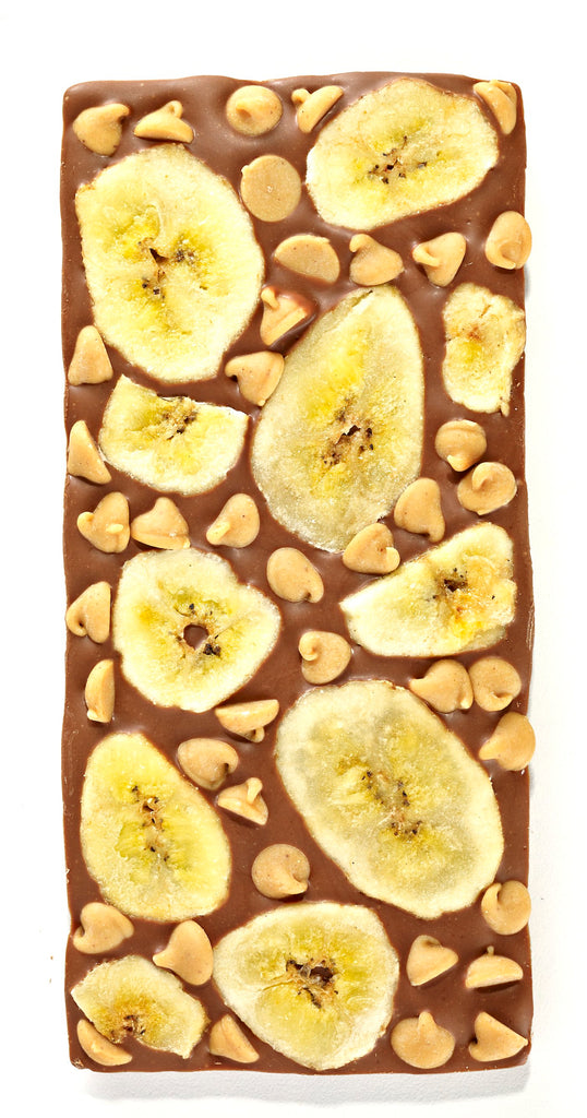 Banana Peanut Butter Chip Chocolate Bar