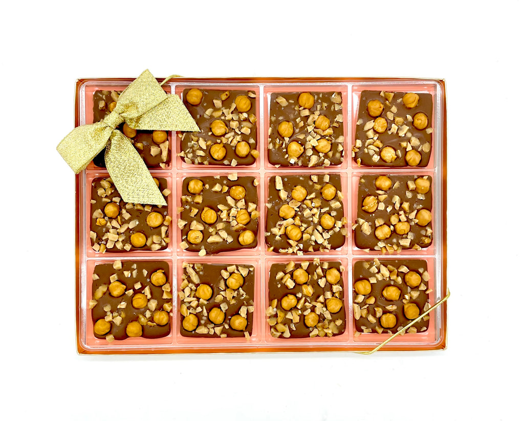 Caramel Toffee Sea Salt Chocolate Squares