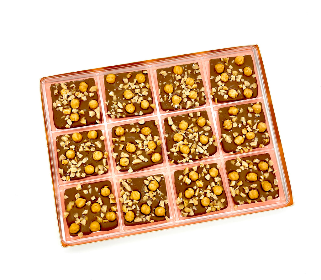 Caramel Toffee Sea Salt Chocolate Squares
