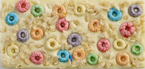 White Chocolate Bar with Froot Loops and Rice Krispies