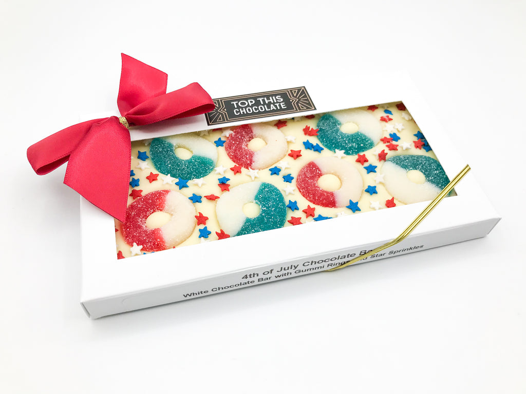 Summer Gummy Ring Chocolate Bar with Bow