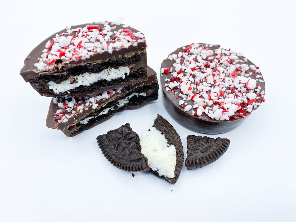Peppermint Chocolate Covered Oreos