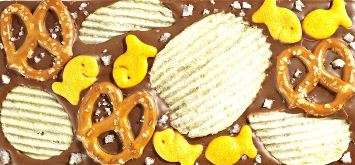 Potato Chip Pretzel Goldfish Chocolate Bar