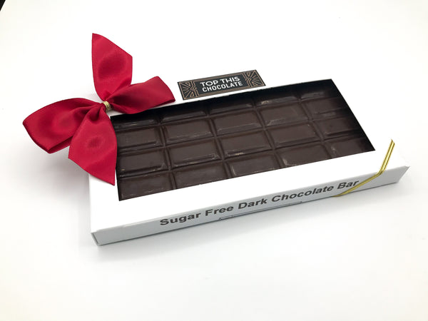 Sugar Free Dark Chocolate Bar – Top This Chocolate