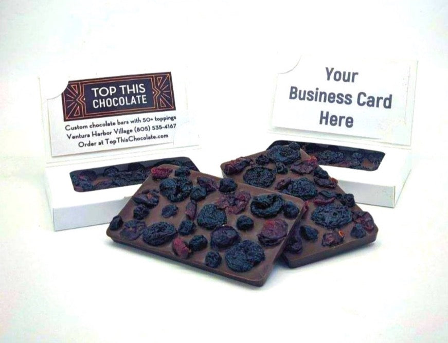 Antioxidant Mini Chocolate Bar with Business Card