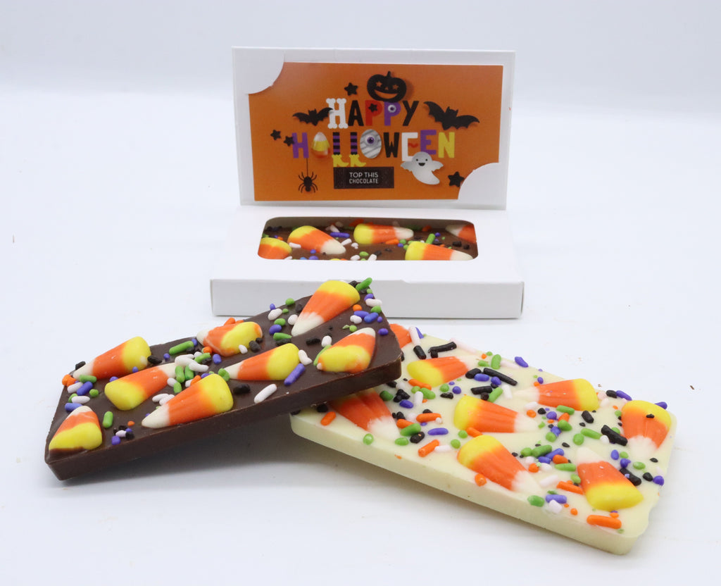 Candy Corn Mini Chocolate Bars