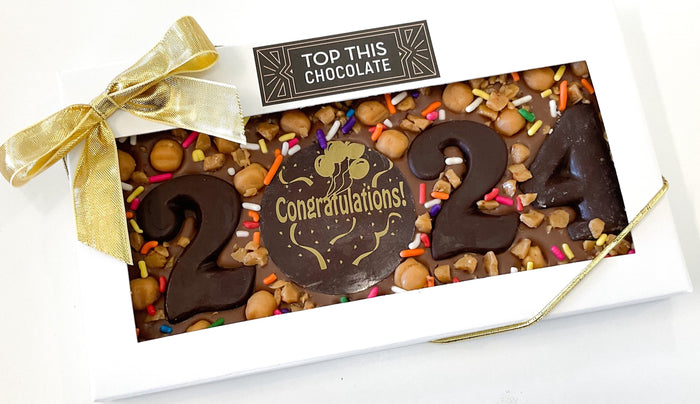 Class of 2024 Chocolate Bar with Bow