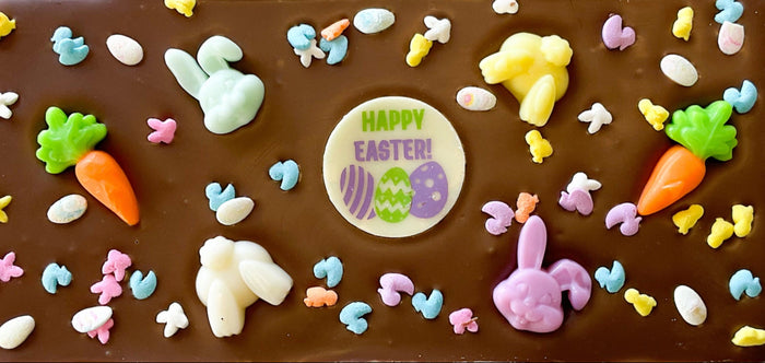 Happy Easter Cottontail Gummies Chocolate Bar