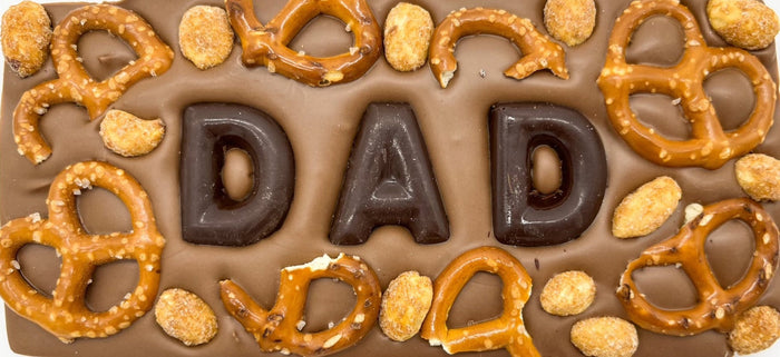 DAD Chocolate Bar with Pretzels and Peanuts