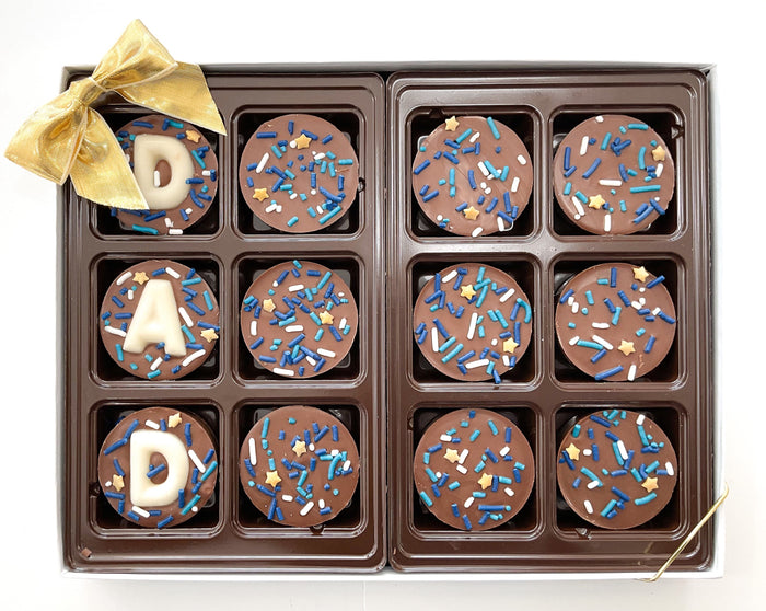 DAD Chocolate Covered Oreos in Milk Chocolate (12) with Bow