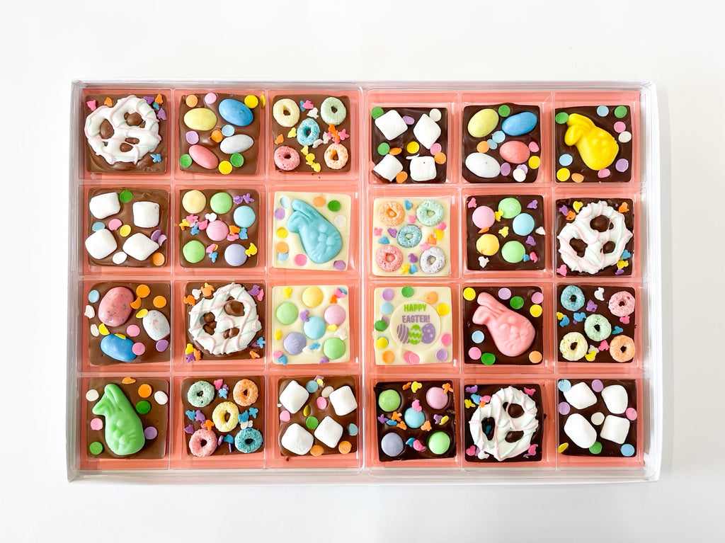 Happy Easter Chocolate Squares 24