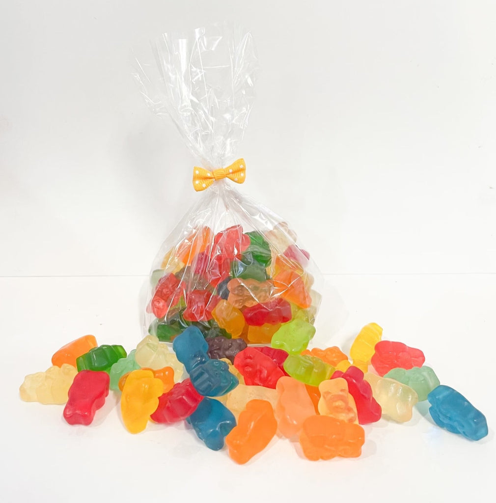 Gummy Bears in Bag with Tiny Bow