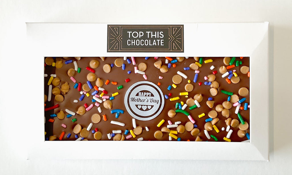 Mother's Day Peanut Butter Chocolate Bar in Box