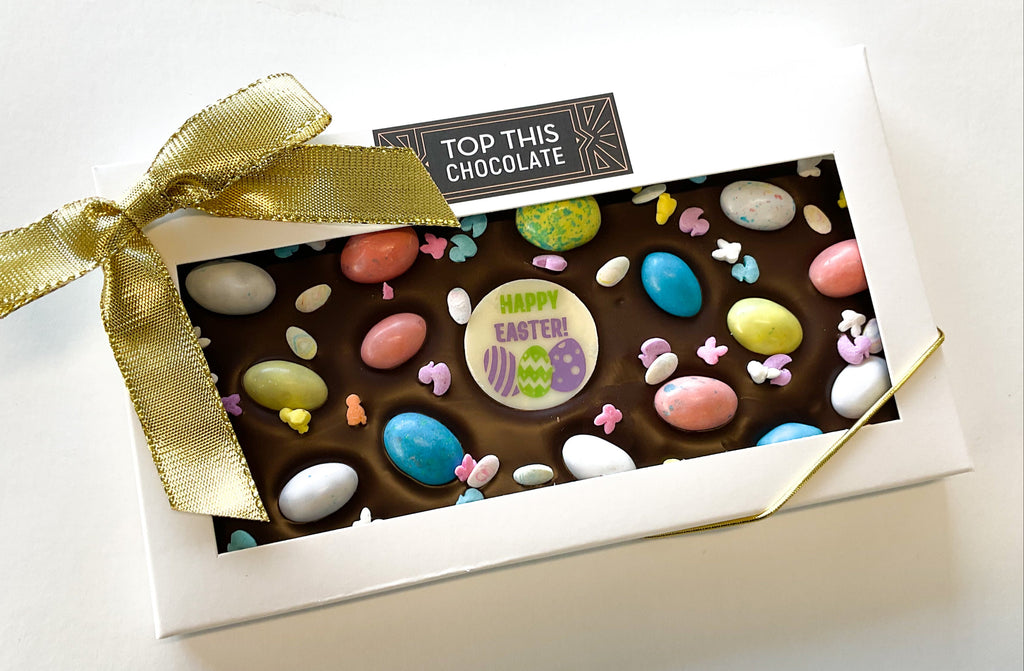 Robins Egg Chocolate Bar with Bow