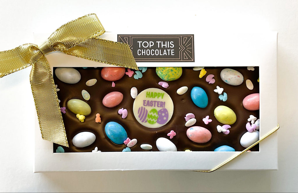 Robins Egg Chocolate Bar in Box with Bow