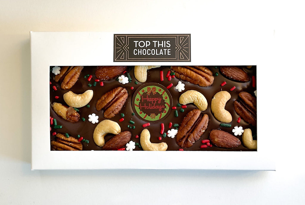 Christmas Chocolate Bar with Nuts 