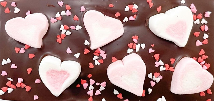 Marshmallow Hearts Chocolate Bar