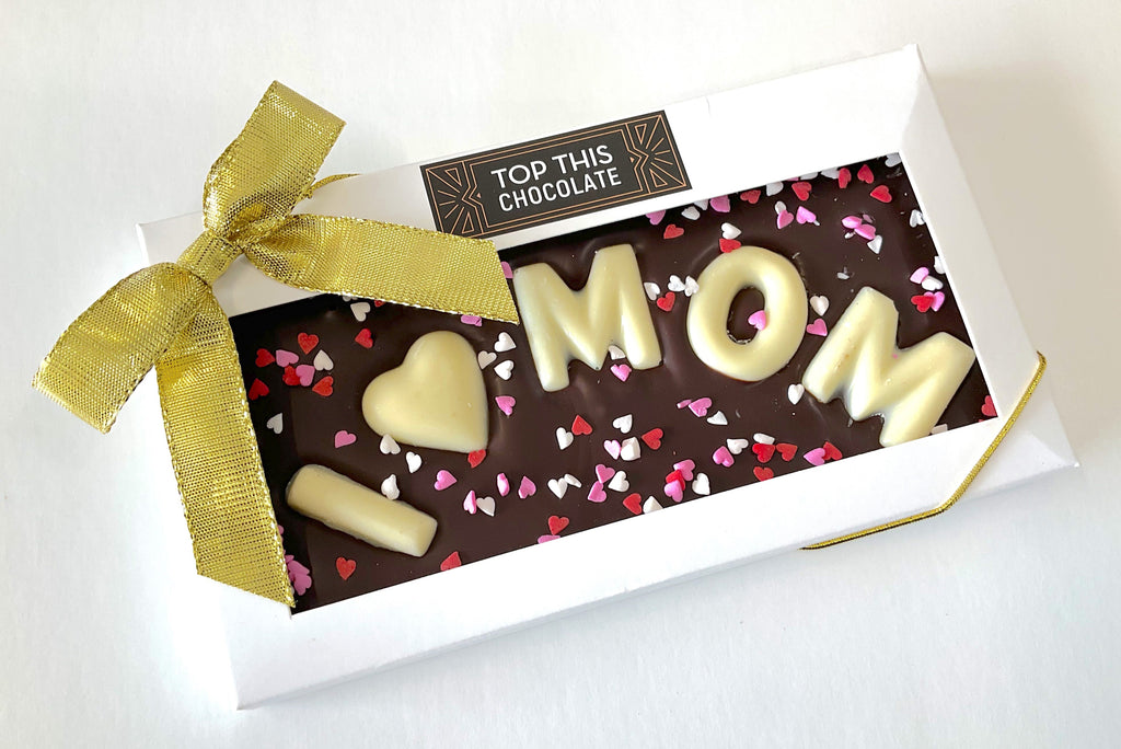  I ♡ MOM Chocolate Bar with Bow
