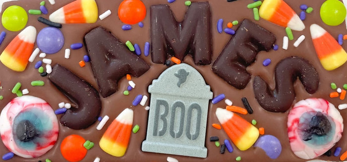 Halloween Themed Custom Chocolate Bar with Name