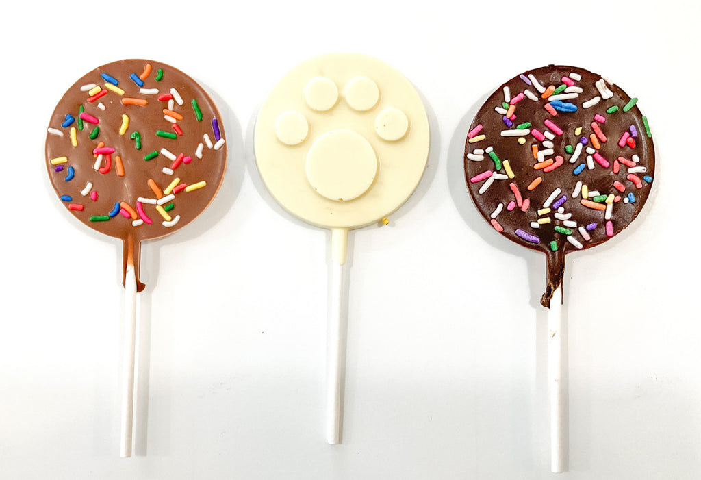 Paw Print Chocolate Pops