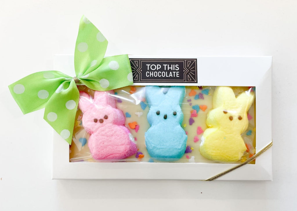 Peeps Bunnies Chocolate Bar with Bow