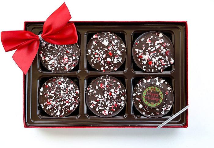 "Happy Holidays" Chocolate Covered Oreos with Bow