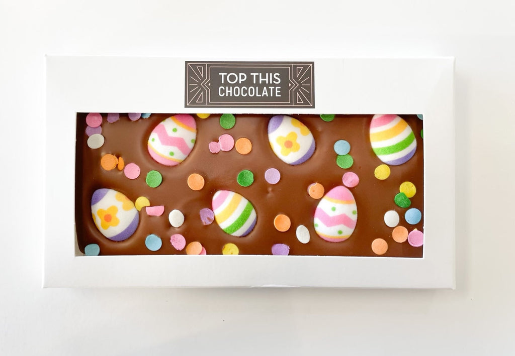 Sugar Easter Egg Chocolate Bar in Box