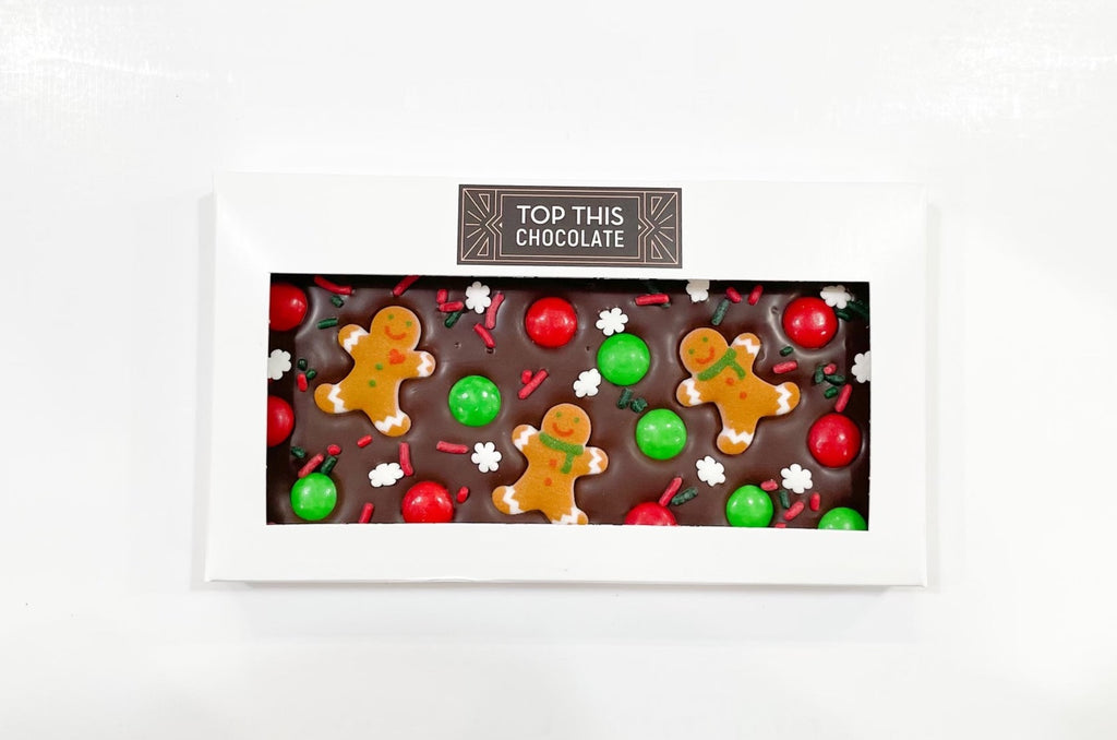 M&Ms & Sugar Gingerbread Friends Chocolate Bar in Box