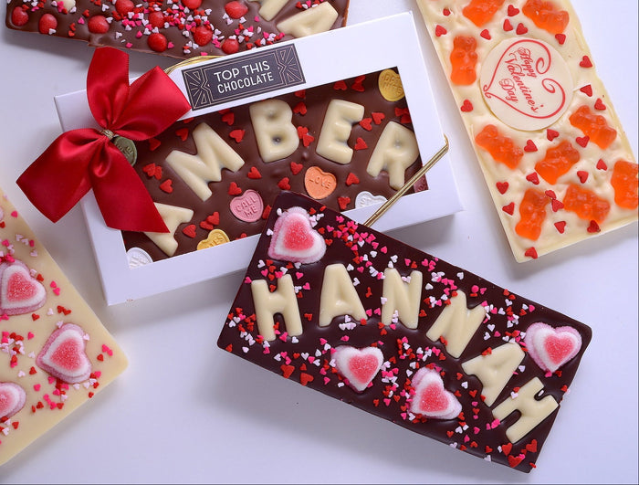 Valentine's Day Chocolate Bars with Names