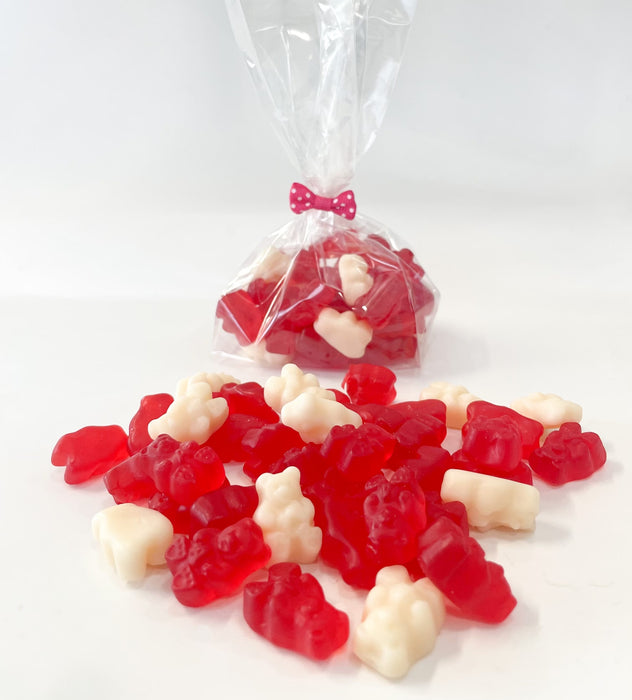 Red & White Gummy Bears for Valentine's Day