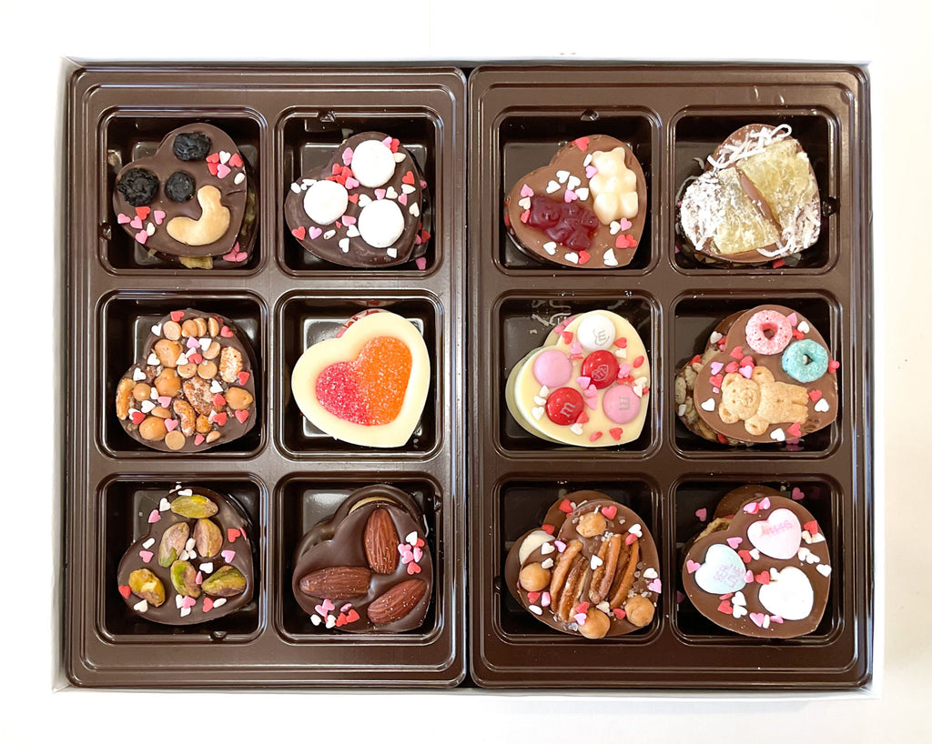 Box of 24 Chocolate Hearts