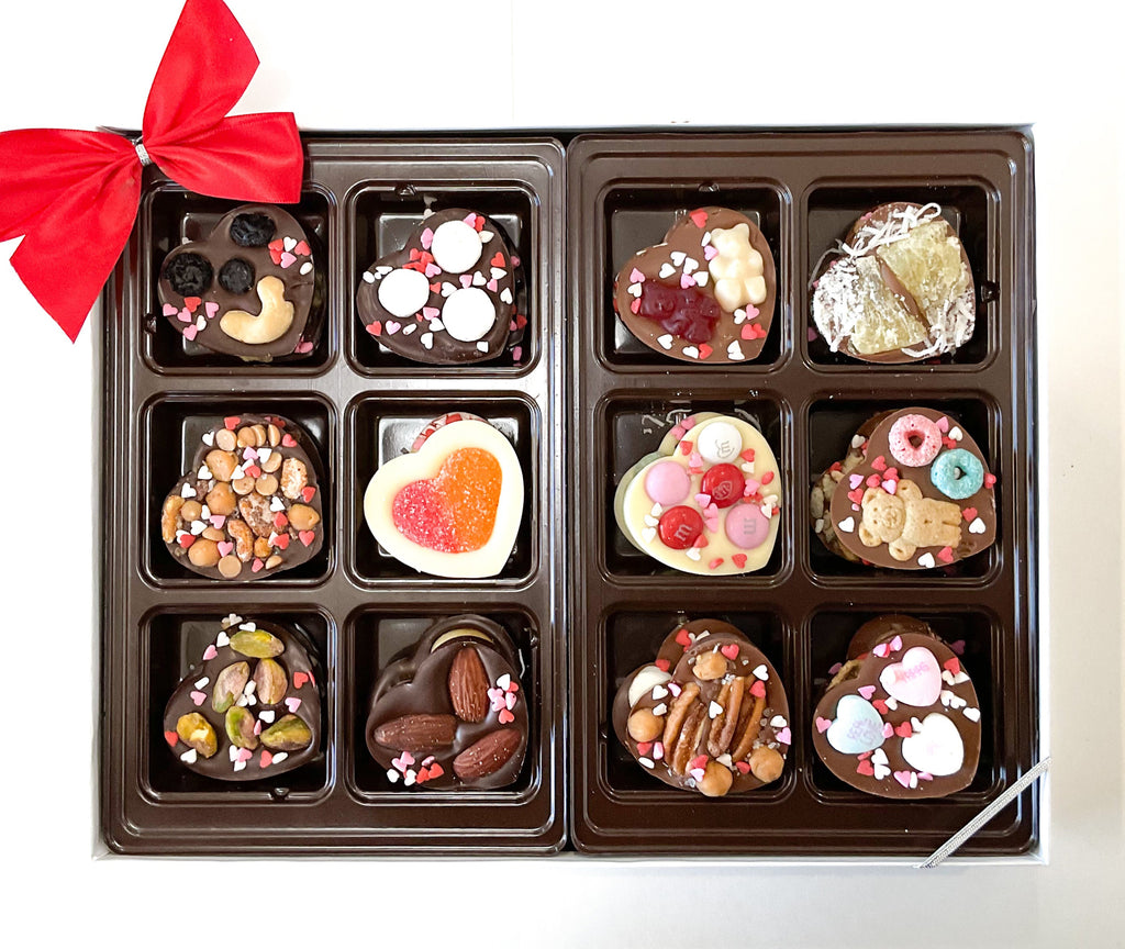 Box of 24 Chocolate Hearts