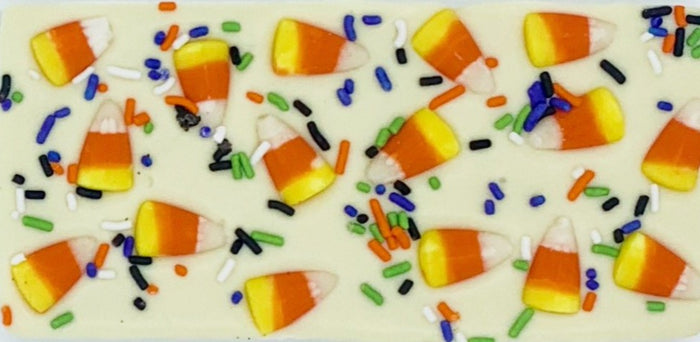 Halloween Candy Corn White Chocolate Bar