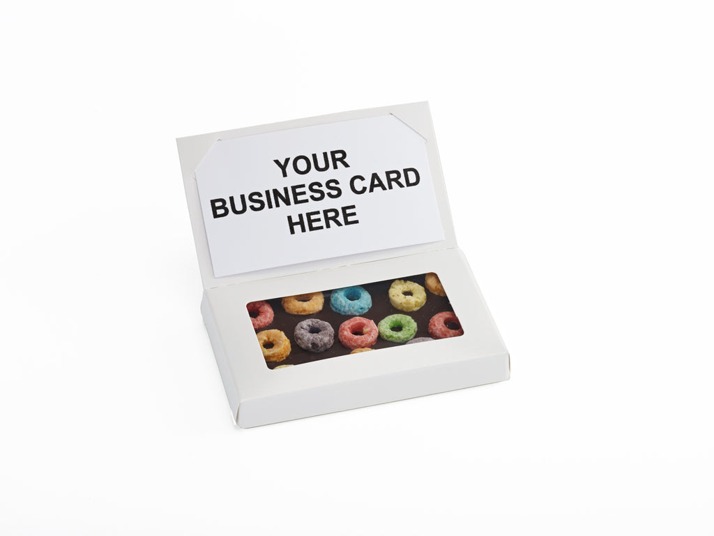 Chocolate Business Card in White Box