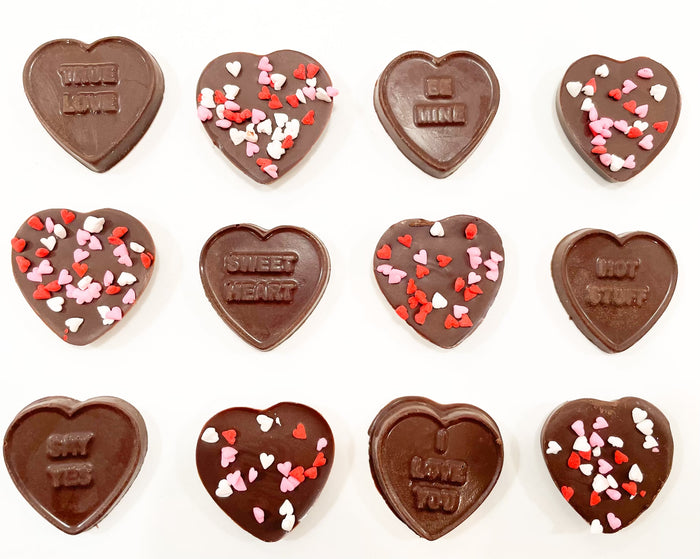 Chocolate Conversation Hearts