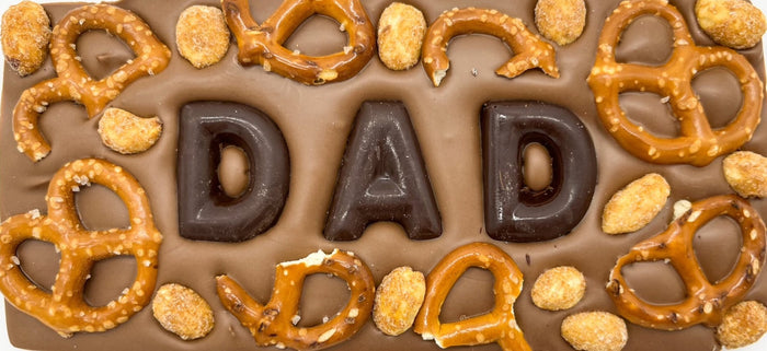 DAD Chocolate Bar with Pretzels and Peanuts