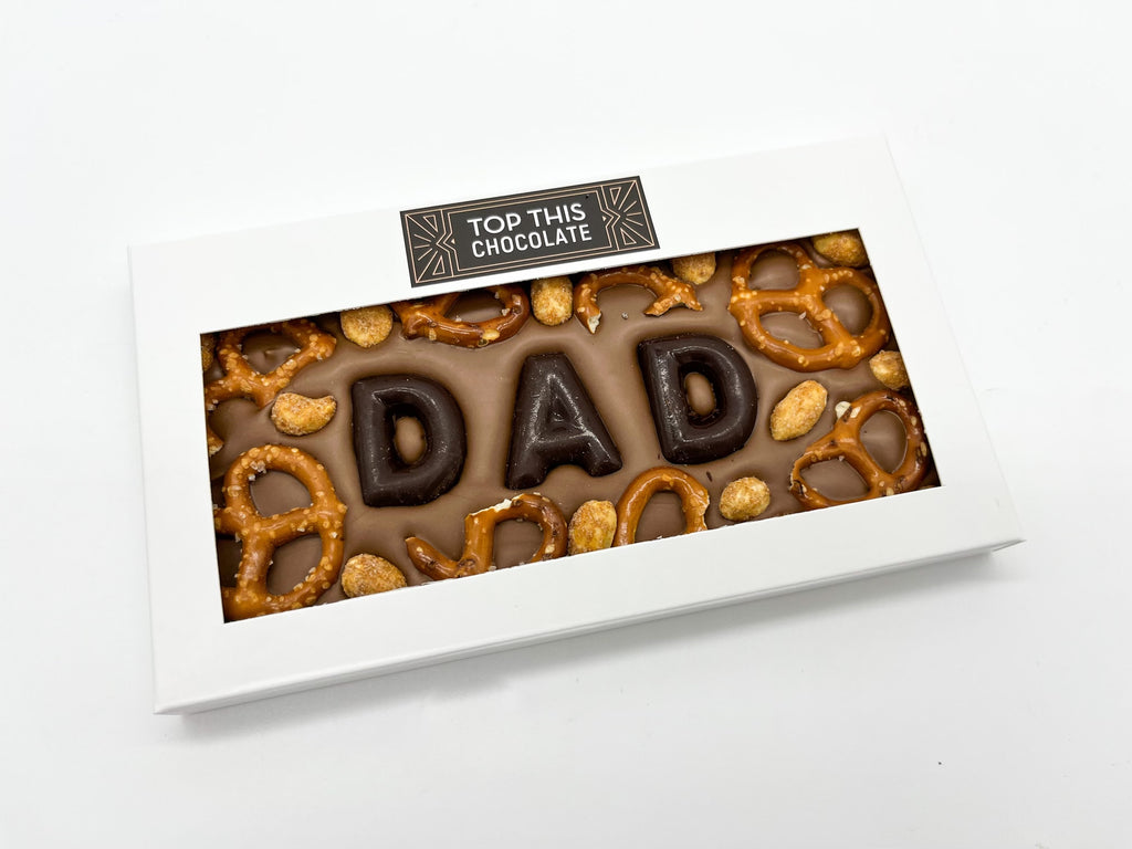 DAD Chocolate Bar with Pretzels and Peanuts
