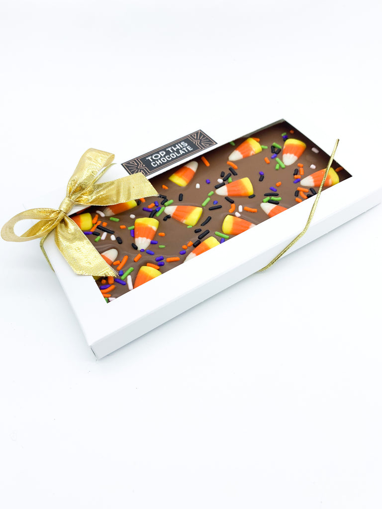 Halloween Candy Corn Chocolate Bar