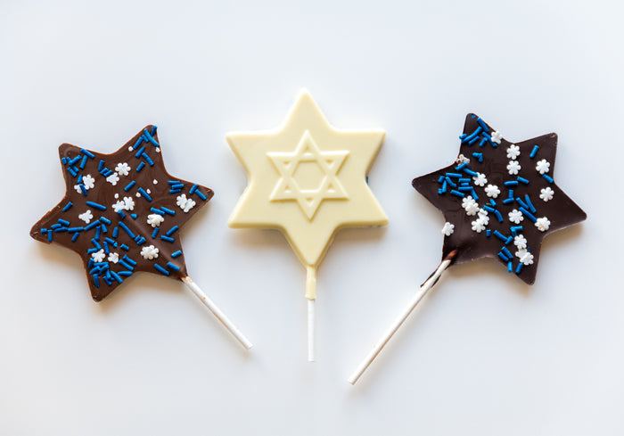 Hanukkah Chocolate Pops