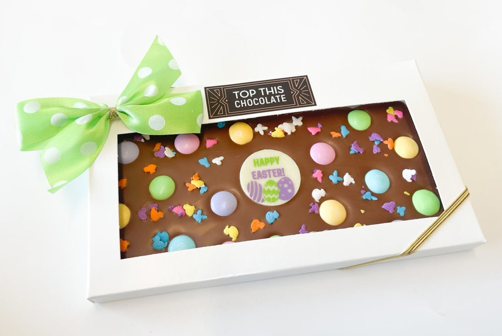 Happy Easter M&Ms Chocolate Bar with Bow