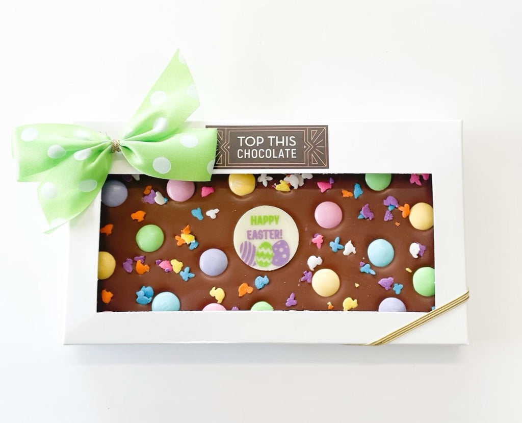 Happy Easter M&Ms Chocolate Bar with Bow