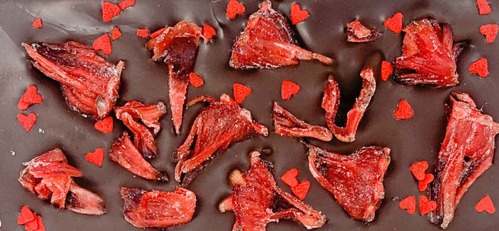 Hibiscus Flower Chocolate Bar