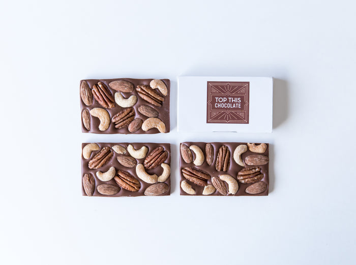 Mini Chocolate Bar with Almonds, Cashews and Pecans