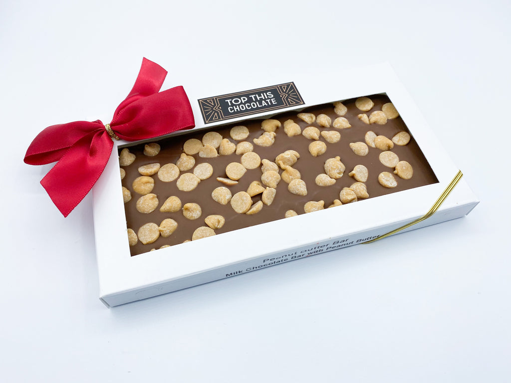 Peanut Butter Chocolate Bar with Bow