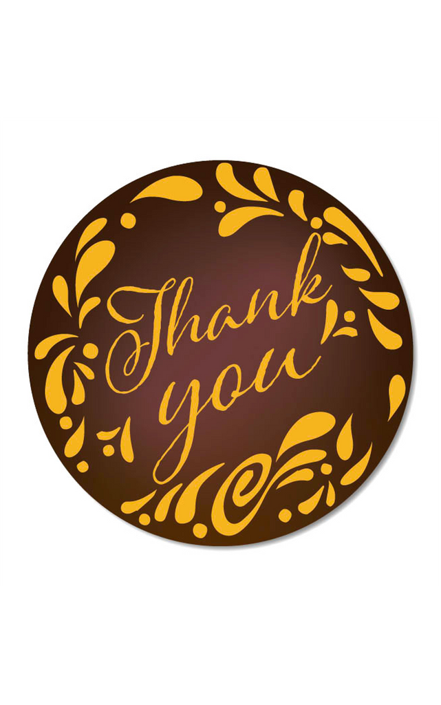 Thank You Dark Chocolate Plaque